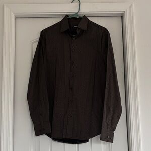 Express Dark Brown Dress Shirt